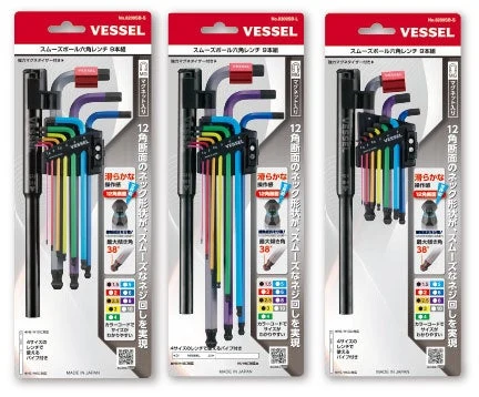 色分けされたプレミアムの六角レンチセットとホルダー